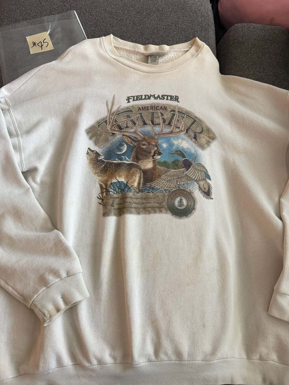 Vintage Field Master American Timber Nature Graphic Crewneck  XXL Made in USA